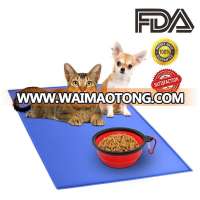 BPA FDA grade silicone materials slip resistant pet feeding mat