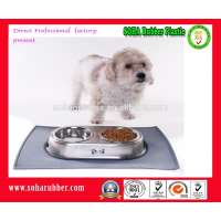 rubber silicone dog food mat