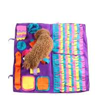 Amazon pet supplies detachable stitching color food feeding mat pet dog training pads